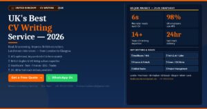 CV writing services UK