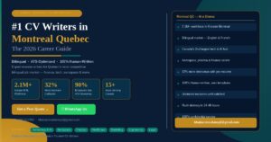 CV writers Montreal Quebec
