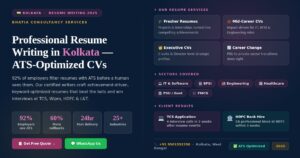 resume writing services in Kolkata