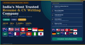 resume CV writing company in India
